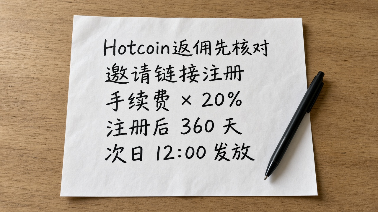 Hotcoin返佣是什么？手续费返现规则与参与方式详解